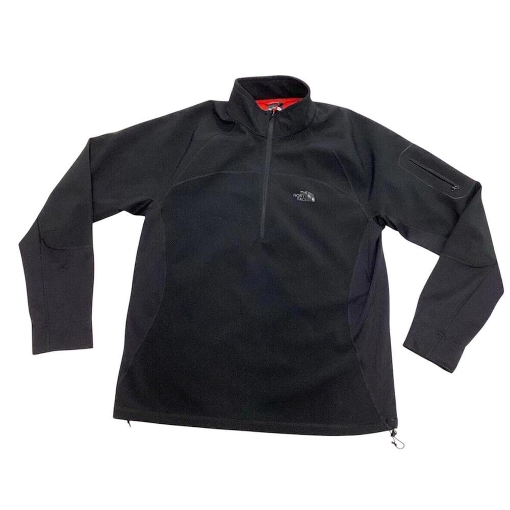 Men's The North Face Black 1/2 Zip Soft Shell Pullover XL